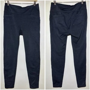 Athleta Herringbone Metro Tight Blue High Waisted Leggings Size Large - Picture 1 of 6