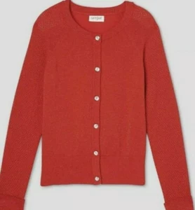 NWT Girls Cardigan Sweater Button-Up Top Cat & Jack Red Sparkly Size 4/5 - Picture 1 of 2