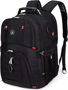 SHRRADOO Extra Large 50L Travel Laptop Backpack with USB Charging Port, College - Picture 1 of 12
