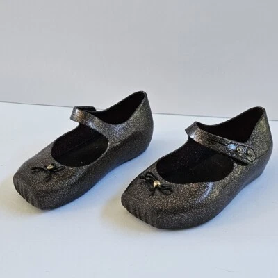 Mini Melissa Mary Jane Shoes  Glitter Toddler Girl Size 9  - Image 1 of 4