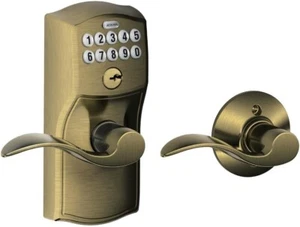 Schlage FE575 CAM 609 ACC Camelot Keypad Lock & Accent Lever Electronic Keyless - Picture 1 of 3