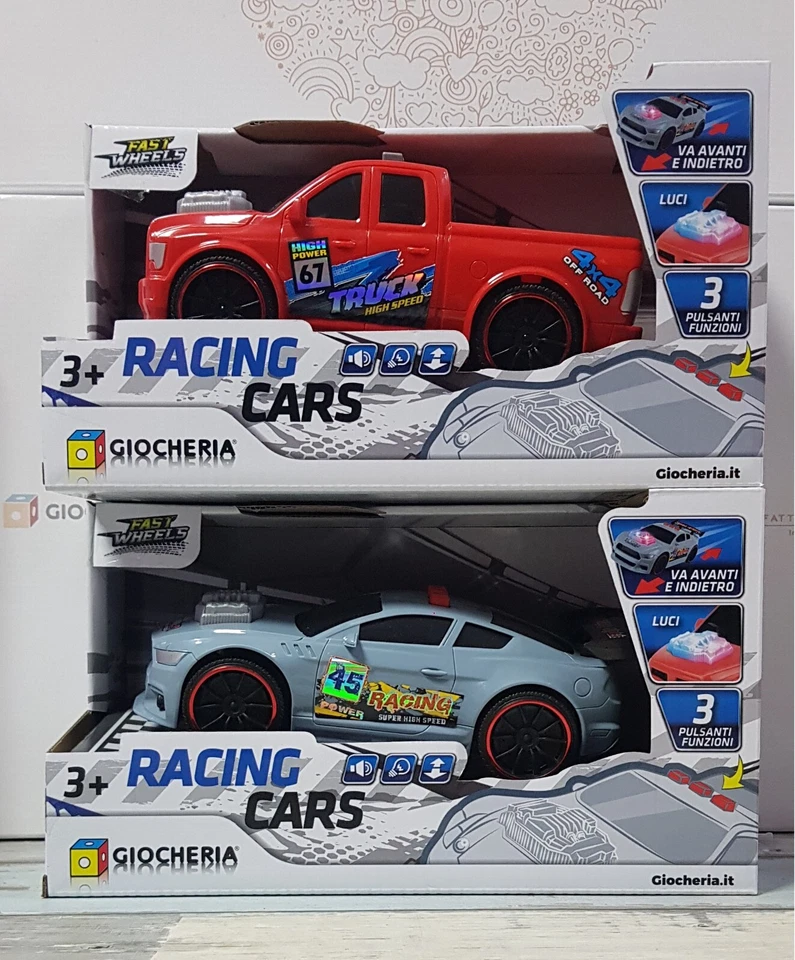 GIOCHERIA FAST WHEELS RACING CARS AUTO DA CORSA CON LUCI E SUONI GGI210072 - Immagine 1 di 1