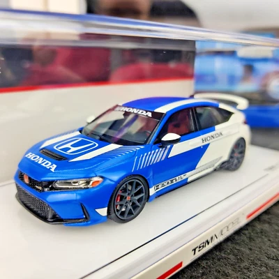 AUTO TSM MODEL HONDA CIVIC TIPO R #3 2023 PACE CAR BLU E BIANCO 1:43 NUOVA - Immagine 1 di 4