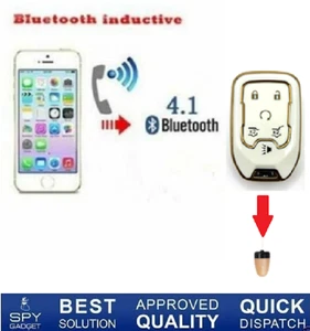 Auriculares Micro Espía Inalámbricos Transmisor Inductivo con Llave Bluetooth Hablando Doble Vía - Imagen 1 de 11