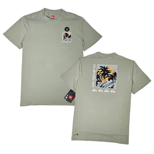 Quiksilver Men's Short Sleeve T-Shirt UPF50, Quick Dry, Light Sage, Size M. - Picture 1 of 5