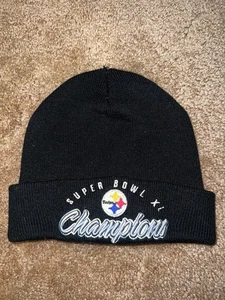 Pittsburgh Steelers Vintage Reebok Super Bowl XL Herren OSFA Beanie Mütze - Bild 1 von 6