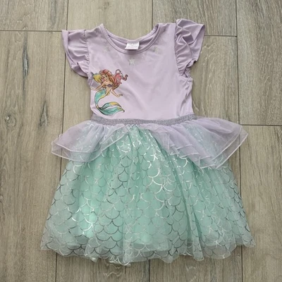 Mermaid Princess Kids Costume - Purple and Green size 4T - Image 1 of 4
