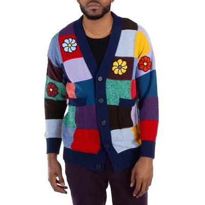 Cárdigan de ganchillo Moncler diseño patchwork Foto 1 de 4