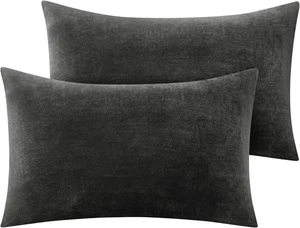 BEDELITE Flannel Pillow Cases Queen Size Set of 2, Super Soft Fleece Pillowca... - Picture 1 of 11