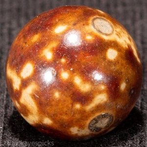 Handgefertigte Bennington antike gebrannte Ton Marmor 1/2" neuwertig Hawkeyespicks sg - Bild 1 von 6