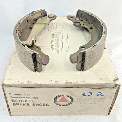 Beck/Arnley 0811851 подходит для задних барабанных тормозных колодок VW Quantum Golf Fox Audi 4000 новые из старых запасов - Изображение 1 из 4