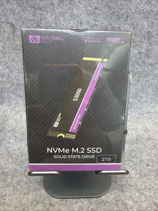 SAN ZANG MASTER M.2 SSD 2TB NVMe SSD PCle Gen 3x4 3600MB/s 3D NAND Flash - Picture 1 of 2