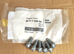 BMW 26117529387 xDrive Front Driveshaft Bolt OEM E90 F30 G20 F36 F10/ Set of 6 - Picture 1 of 4