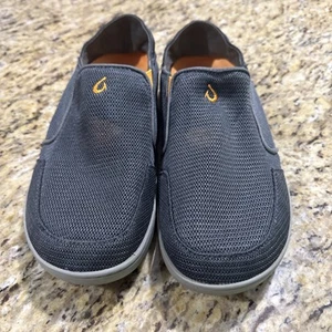 Zapatos informales sin cordones de malla para hombre OluKai Nohea talla 9 gris naranja Cpix - Imagen 1 de 5