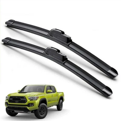22/20 For 16-23 Toyota Tacoma Windshield Wiper Blades J-HOOK Hybrid Silicone Foto 1 de 4