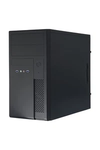 Chieftec PC-Gehäuse Schwarz XT-01b-350GPB mATX mit 350W Netzteil, Mehrfarbig - Afbeelding 1 van 8