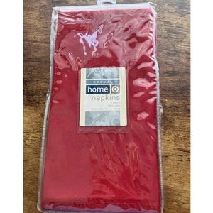 Paquete de 4 servilletas informales rojas Target Home 20 pulgadas X 20 pulgadas NUEVAS vacaciones/navidad - Imagen 1 de 5