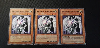 Yu-Gi-Oh! 3x Königlicher Ritter, EOJ-DE017, Common, 2. Auflage, Deutsch, NM-M - Bild 1 von 4