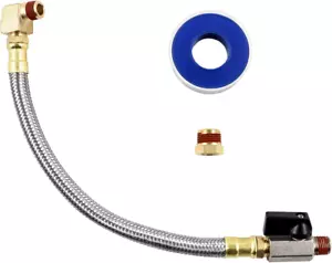 Kit de montaje de válvula de drenaje de tanque extendido QWORK para compresor de aire, incluye 10 pulgadas - Imagen 1 de 12