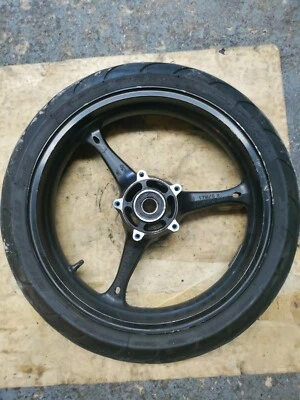 2006 2007 SUZUKI GSXR 600 GSXR 750 05-08 GSXR 1000 OEM FRONT WHEEL W/TIRE BENT - Image 1 of 4