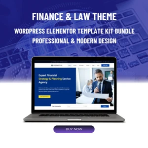 Premium Wordpress Elementor Template Kit Bundle | Finance & Law Firm theme - Picture 1 of 24