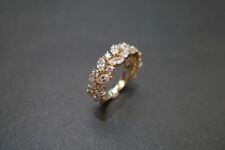Solid 14K Yellow Gold Marquise Cut 1.25 Carat Certified Lab Created Diamond Band