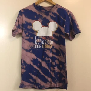 Never Too Old for Disney T-shirt size Small - Picture 1 of 1