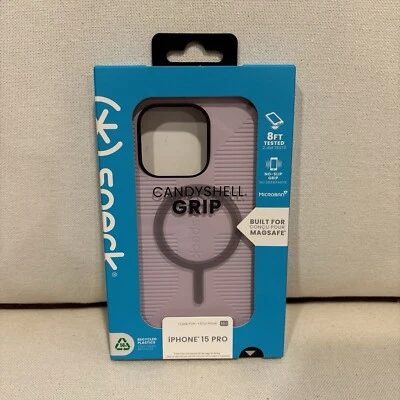 Speck Candy Shell Grip. I Phone 15 Pro Case. Built for MagSafe, No Slip Grip  - Image 1 of 3