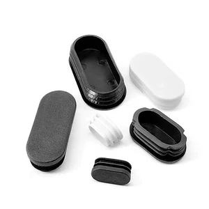 Oval Plastic End Caps For Tubing Tube Pipe Inserts Plugs Bungs Furniture Feet - Picture 1 of 26