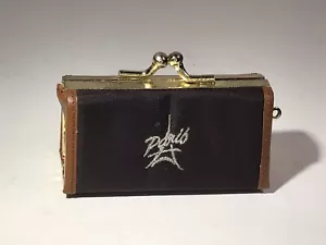 Paris Coin Purse Featuring the Eiffel Tower Parisian Inspired Clasp - Picture 1 of 12