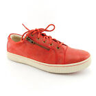 BORN Size 9 Red Waxed Leather Sneakers Walking Shoes