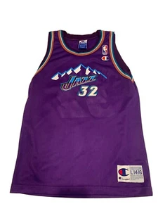 Womens Champion Karl Malone Utah Jazz NBA jersey size L14-16 - Picture 1 of 7