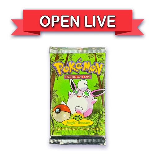 Набор бустеров Open Live Pokemon TCG Unlimited Jungle на английском языке - Изображение 1 из 1