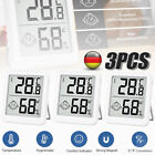 3Pcs Digital Hygrometer Thermometer Luftfeuchtigkeit Temperaturmesser Slim Klein