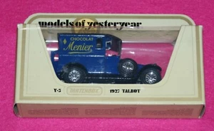 Models of Yesteryear Y-5 1927 Talbot Menier Chocolat Matchbox Box - Picture 1 of 1