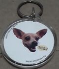 Vintage  Keychain Souvenir Chihuahua Taco Bell *  1  1/2"  Round 