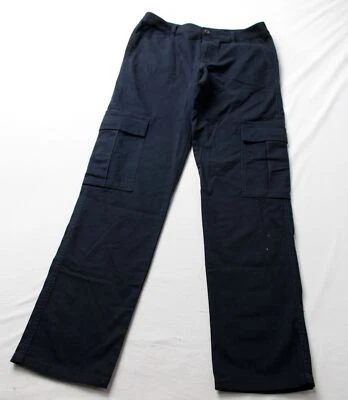 Asos Men's Solid Multi Pocket Slim Fit Cargo Pants EJ3 Navy Size W30 X L32 - Image 1 of 4