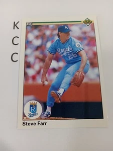 1990 Upper Deck - #680 Steve Farr Kansas City Royals - Picture 1 of 2