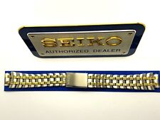SEIKO MEN'S 15MM TWO TONE STAINLESS UNIVERSAL REPLACEMENT WATCH BAND SKH044-15