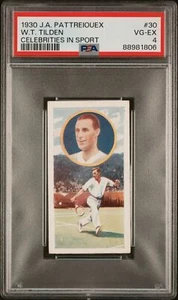 Pattreiouex - Celebrities in Sport - W.T. Tilden (Tennis) **PSA4** **HOF** - Picture 1 of 2