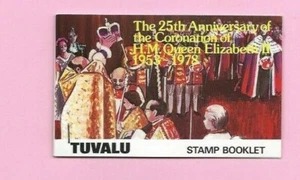 TUVALU 1978 QEII 25th Anniversary of CORONATION - STAMP BOOKLET Complete - MNH - Picture 1 of 2