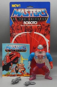 Mattel HE MAN MASTERS OF THE UNIVERSE Roboto MOTU action figure COMPLETE robot ! - Picture 1 of 10