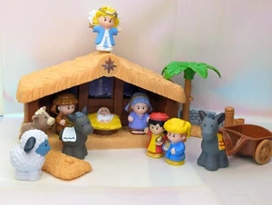Set Belén Little People Deluxe Cuento de Navidad 14 piezas - Incompleto NO funciona - Imagen 1 de 11