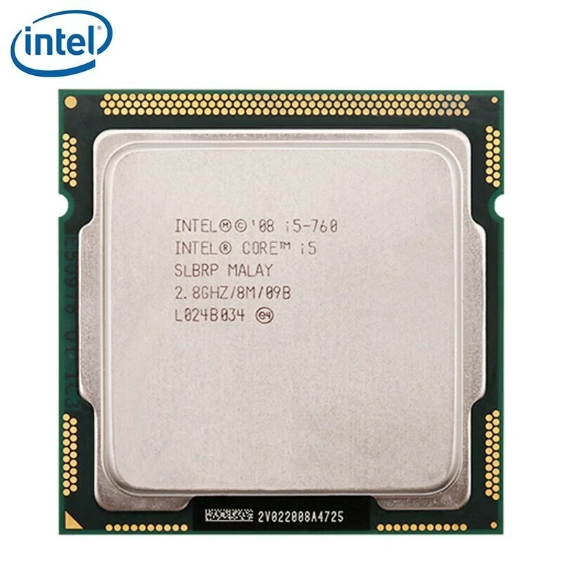Processore Intel Core i5 760, 2,8 GHz, 8MB, cache, Socket LGA 1156, 45nm, - Immagine 1 di 1