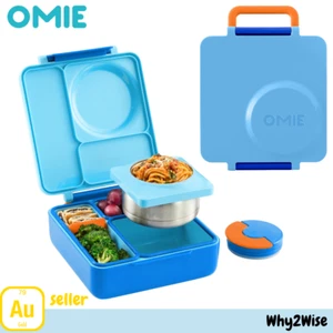 NEW OMIE Omiebox Insulated Lunch Box for kids, Leak-proof Bento (Blue Sky) - Picture 1 of 7
