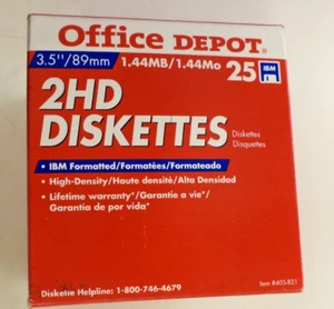 25 x disquettes IBM formatées haute densité 2HD 3,5" disquettes - Photo 1/3