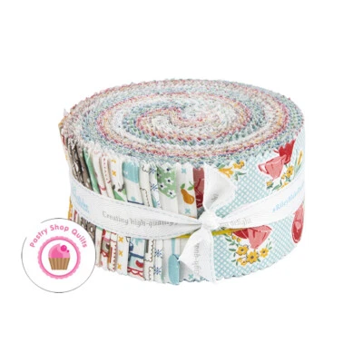 Moda COOKBOOK LORI HOLT Jelly Roll ROLIE POLIE 40  2.5" strips Quilt FABRIC  - Image 1 of 4