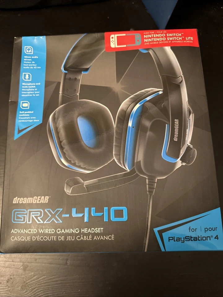 Gaming Headset for Xbox One PS4 Nintendo Switch dreamGEAR GRX-440 Wired - Image 1 of 1