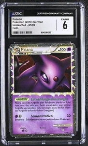 CGC 6 Espeon Prime 2010 Undaunted German 81/90 Holo Pokemon Card - Picture 1 of 2