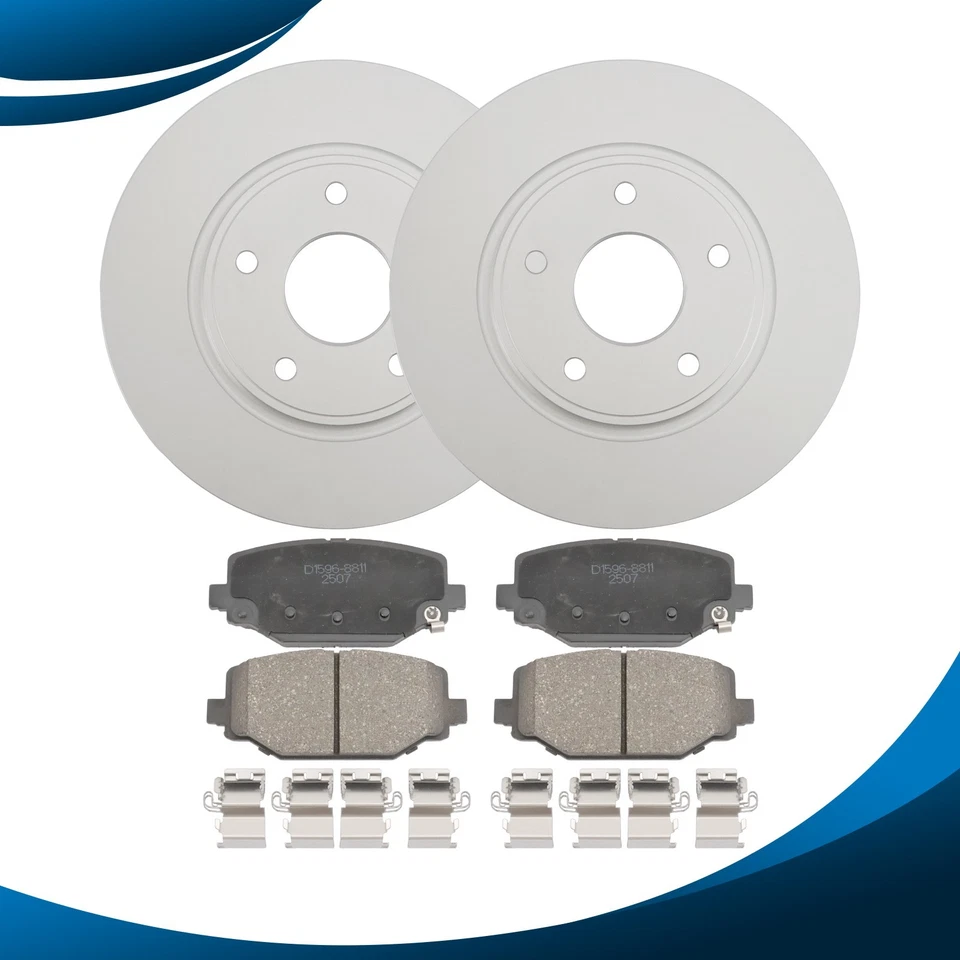 12.91" (328mm) REAR Disc Rotors Brake Pads for Dodge Grand Caravan Journey C/V Foto 1 de 4